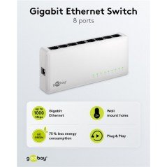 Buying a network switch - Goobay 8-portars gigabitswitch (10/100/1000 Mbit/s)