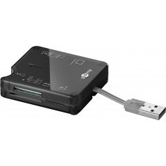 Goobay USB 2.0 minneskortläsare med stöd för 6 olika minneskort
