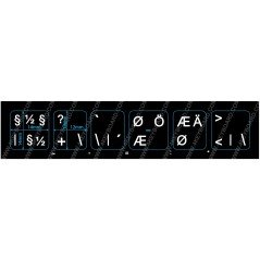 Klistermärken för vissa Dell tangentbord nordisk layout (SE/DK/NO/FI) 6-keys