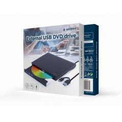 Gembird ekstern CD/DVD-brænder med USB-tilslutning (USB 3.1 Gen 1)