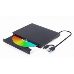 Ekstern DVD-brænder - Gembird ekstern CD/DVD-brænder med USB-tilslutning (USB 3.1 Gen 1)