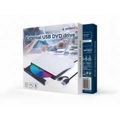 Extern DVD-brännare - Gembird extern CD/DVD-brännare med USB-anslutning (USB 3.1 Gen 1)