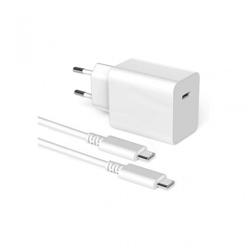 Chargers and Cables - Huntkey nano kompakt strömadapter och laddare med USB-C PD 30W inkl USB-C-kabel