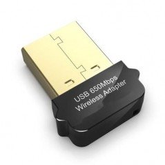 Trådlösa nätverkskort - Trådlöst WiFi USB-nätverkskort med Dual Band 2.4GHz/5GHz 650Mbps