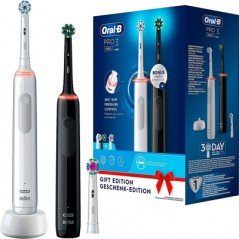 Oral-B PRO 3 3900 elektrisk tandbørste i to-pakning