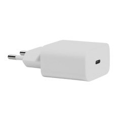 Phone Wall charger - Universal 18W USB-C väggladdare, vit (bulk)