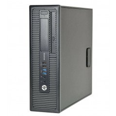 Stationär dator begagnad - HP Elitedesk 800 G1 SFF i5 16GB 128GB SSD + 500GB HDD Windows 10 Pro (beg)