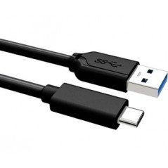 USB-C-kabel - USB-C till USB-kabel 1 meter, svart (bulk)