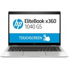 Used laptop 14" - HP EliteBook x360 1040 G5 14" Full HD i7 16GB 256GB SSD med SW (beg) (saknad gummilist)