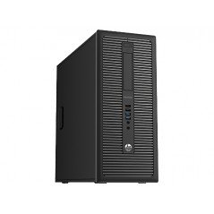 Brugt stationær computer - HP EliteDesk 800 G1 Tower i5 (gen 4) 8GB 128GB SSD Win 10 Pro (brugt)