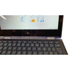 Brugt laptop 12" - HP Chromebook x360 11 G3 EE 11.6" Touch 4GB 32GB Blå (brugt) (se billede)