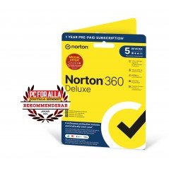 Antivirus - Norton 360 Deluxe 50 GB alt-i-en-beskyttelse til 5 enheder
