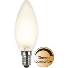 LED-lampa - Dimbar LED-lampa sockel E14 35W C35 FROSTED 2700K