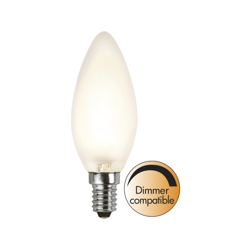 LED-lampa - Dimmable LED-lampe E14 35W C35 FROSTED 2700K