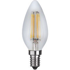 LED-lampa - Dimbar LED-lampa sockel E14 40W C35 clear glass 2700K
