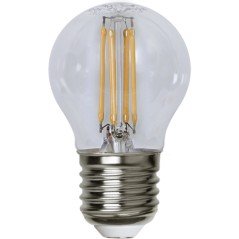 LED-lampa - Dimmable LED-lampe sokkel E27 G45 Clear 4.2 Watt Warm white (40 W)
