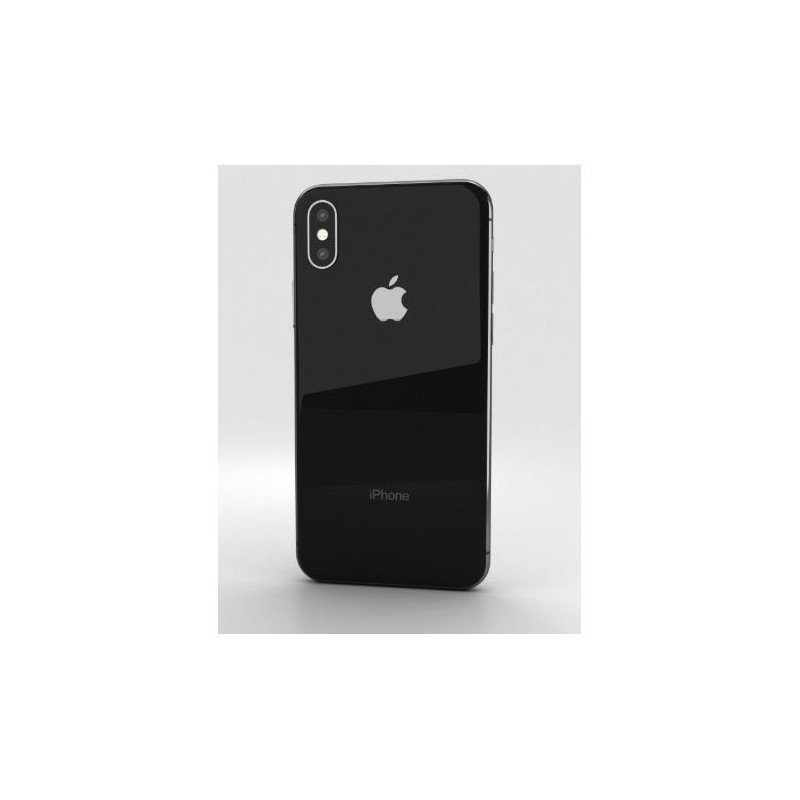 Used iPhone - iPhone XS Max 512GB Rymdgrå (beg) (sprucken baksida med skal på)