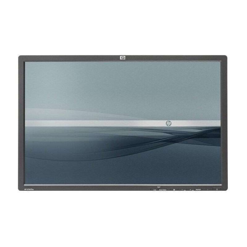 Brugte computerskærme - HP 24-tommer LCD-skærm af ældre model (brugt uden fod)