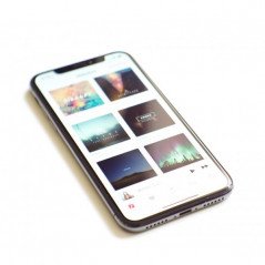 Brugt iPhone - iPhone XS 64GB Rumgrå med 1 års garanti (brugt) (revnet bagside med skal på, NY skærm)