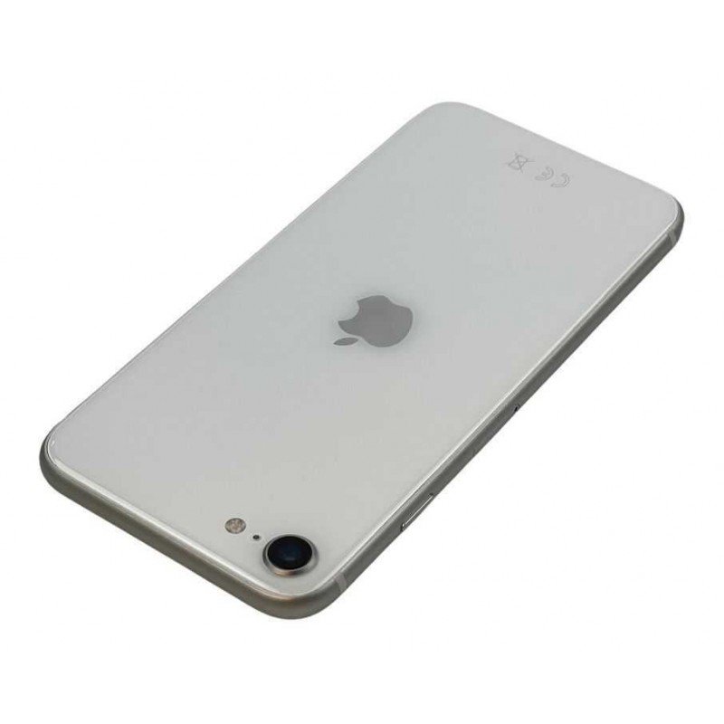 Brugt iPhone - iPhone SE 3rd gen (2022) 64 GB 5G Starlight hvid (brugt med skærm i ny stand)