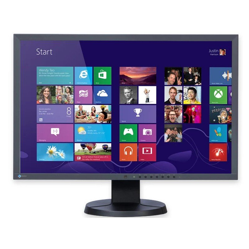 Brugte computerskærme - Eizo FlexScan EV2436W ergonomisk 24-tommer LED-skærm med IPS-panel (brugt)