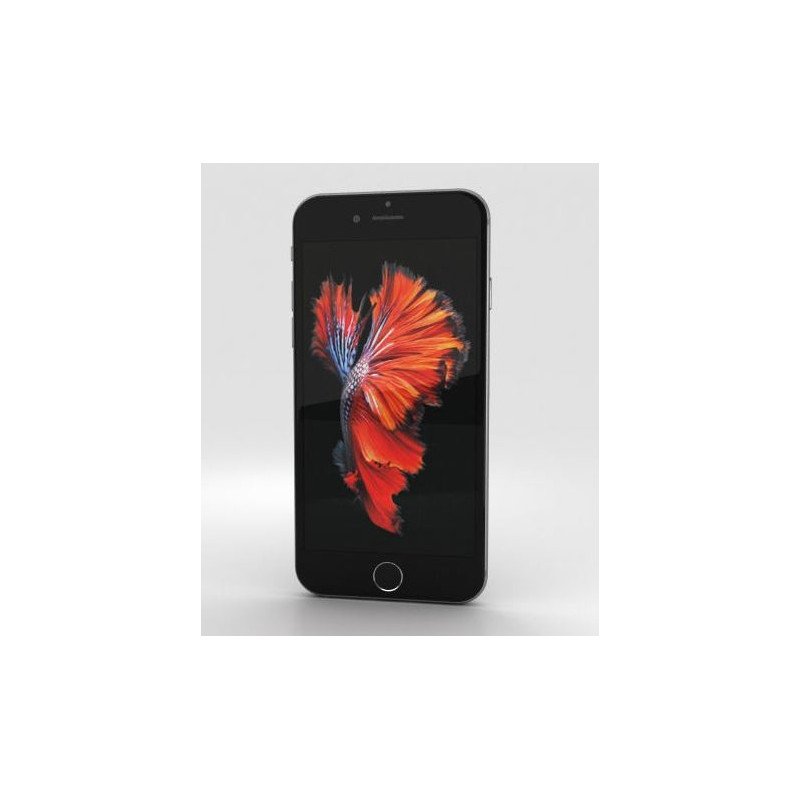 iPhone begagnad - iPhone 6S 32GB space grey med 1 års garanti (beg med fläck på skärm) (nytt batteri)