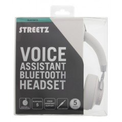 Streetz Voice assistant Bluetooth-hörlur med mikrofon