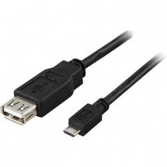 USB-kabel og USB-hubb - MicroUSB adapter OTG
