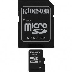 Minneskort - Kingston microSDHC + SDHC 8GB (Class 10)