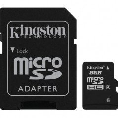 Kingston microSDHC + SDHC 8GB (luokka 4)