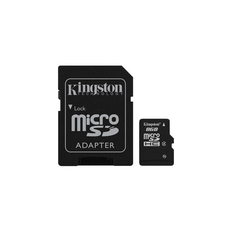 Minneskort - Kingston microSDHC + SDHC 8GB (Klass 4)