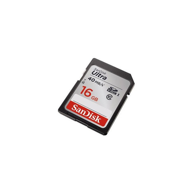 Hukommelseskort - Sandisk Ultra SDHC hukommelseskort 16GB (Class 10)