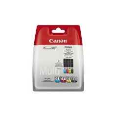 Skrivare/Printer tillbehör - Bläckpatron CANON CLI-551 för Pixma svart och färg