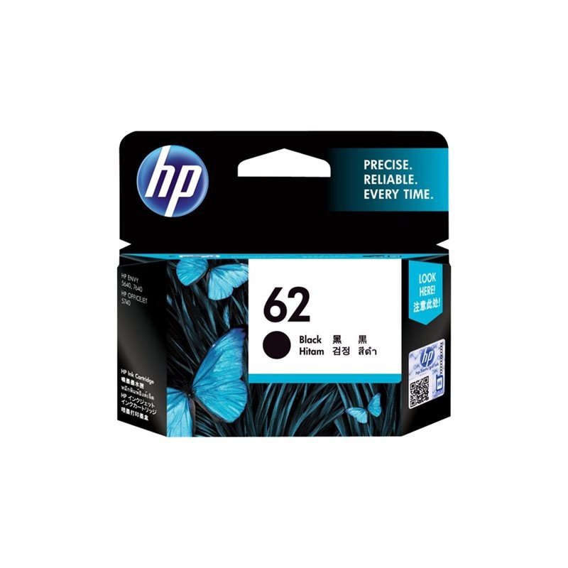 Skrivare/Printer tillbehör - Bläckpatron HP 62 för Envy och OfficeJet svart