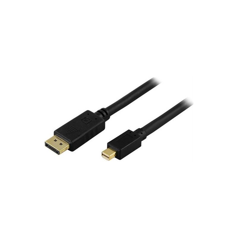 Skärmkabel & skärmadapter - MiniDisplayPort till DisplayPort-kabel 1 meter