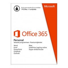 Microsoft Office - Microsoft Office 365 Personal för 1 dator i 1 år