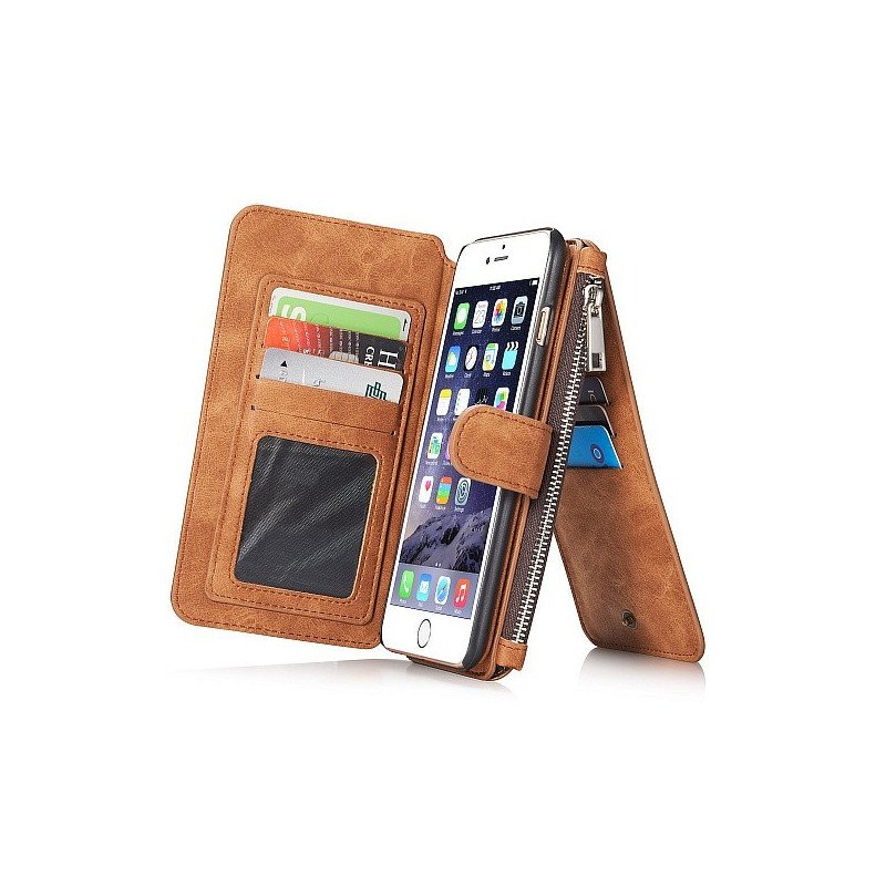 iPhone 6/6S - Plånboksfodral i läder till iPhone 6/6S