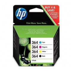 Printertilbehør - Cartridge HP 364 sort og farve
