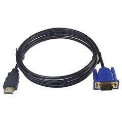 Skärmkabel & skärmadapter - HDMI hane till VGA hane kabel