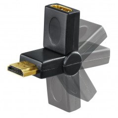 Skærmkabel & skærmadapter - Vinklad HDMI-adapter från HAMA
