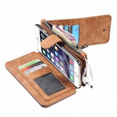 Skal och fodral - Plånboksfodral i läder till iPhone 7