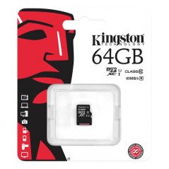Kingston 64GB microSDXC-kort, Klass 10