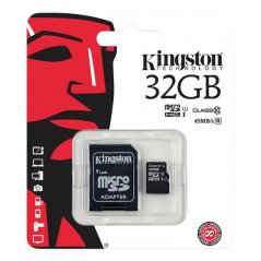 Hukommelseskort - Kingston microSDHC + SDHC 32GB (Class 10)