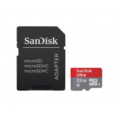 Minneskort - Sandisk Ultra microSDHC + SDHC 32GB (Class 10)