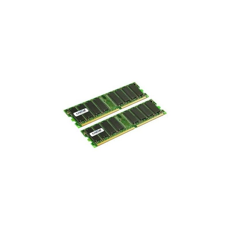 Komponenter - Crucial DDR 400MHz 2GB (2x1GB) CL3