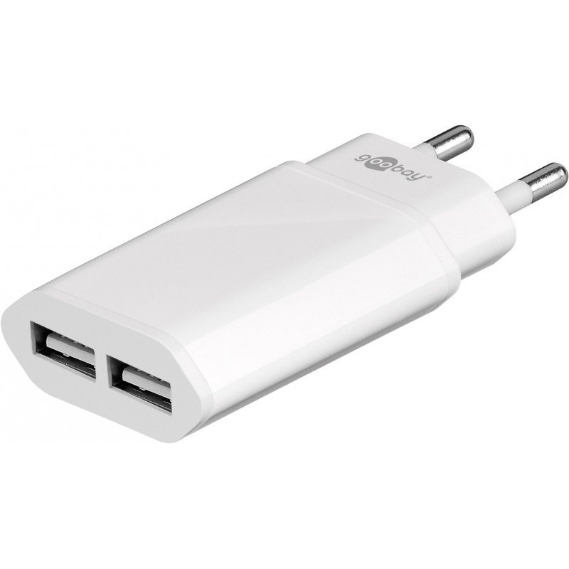 Smartphone- & mobiltilbehør - Strømforsyning til 2 stk USB-ladere. 2.1 Ampere. dk