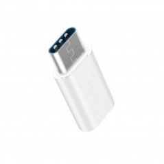 Laddare och kablar - micro-USB till USB-C adapter vit färg