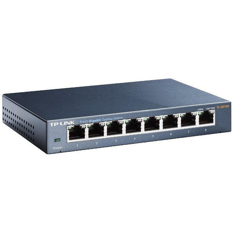 Netværksswitch - TP-Link gigabit-switch med 8 porte