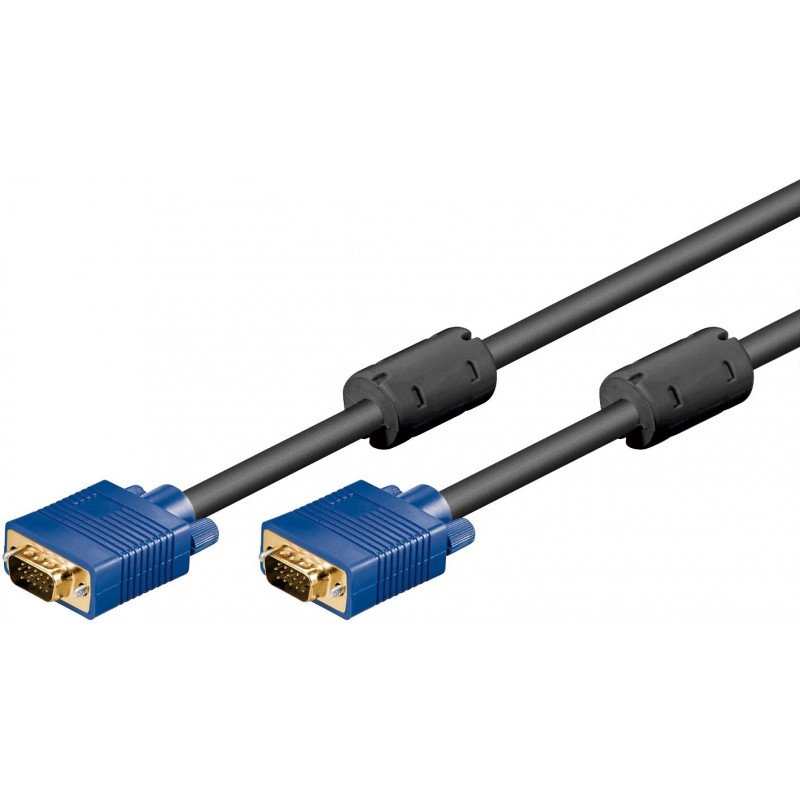 Screen Cables & Screen Adapters - Goobay guldpläterad VGA-kabel