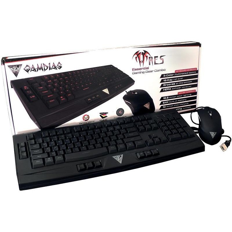 Gaming-tangentbord - Gamdias Ares Essential gaming-tangentbord och mus